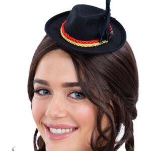 Mini Bavarian Trenker Hat, Black