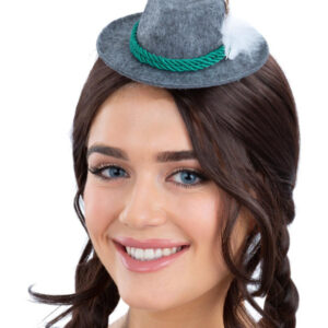 Mini Bavarian Trenker Hat, Grey