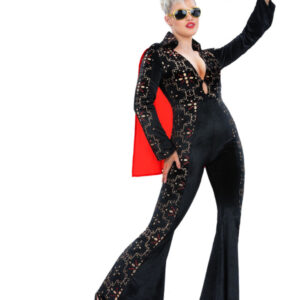 Elvis Black Rhinestone Costume