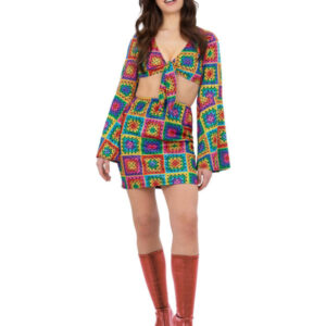 Fever Rainbow 60s Crochet Costume