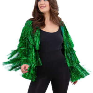 Fever Tinsel Festival Jacket, Green