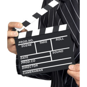 Hollywood Style Clapper Board, Black