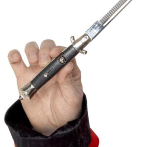 50s Style Teddy Boy Flick Comb, Black