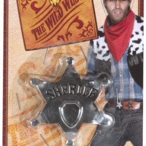 Sheriff Star Badge, Silver