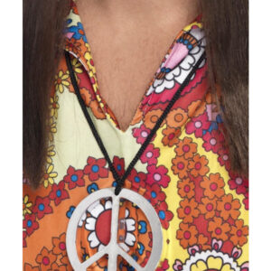 Peace Sign Medallion, Silver