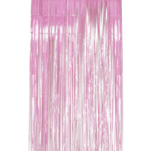 Holographic Foil Curtain Backdrop, Pink
