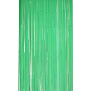 Matt Fringe Curtain Backdrop, Green