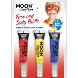 Moon Creations Face & Body Paints and Brush,