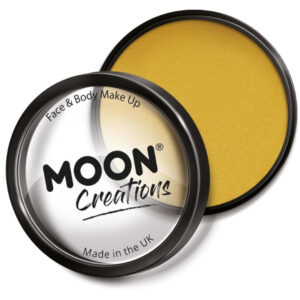 Moon Creations Pro Face Paint Cake Pot, Mustard