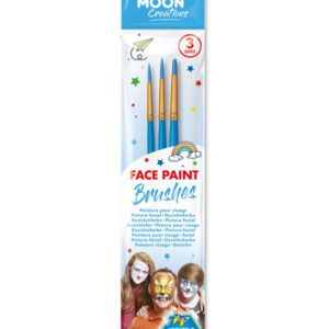 Moon Creations Face Paint Brushes, Blue