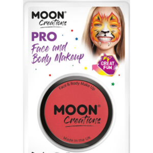 Moon Creations Pro Face Paint Cake Pot, Bright Red