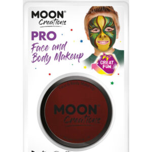 Moon Creations Pro Face Paint Cake Pot, Dark Red