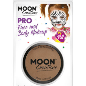 Moon Creations Pro Face Paint Cake Pot,Light Brown