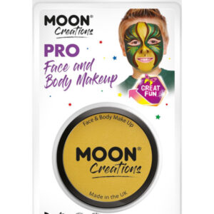 Moon Creations Pro Face Paint Cake Pot, Mustard