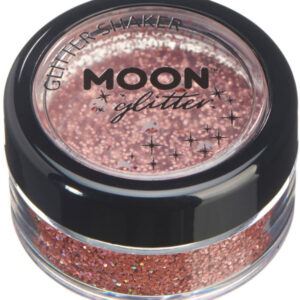 Moon Glitter Holographic Glitter Shakers,Rose Gold