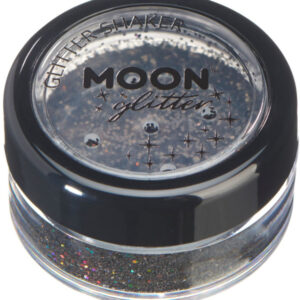 Moon Glitter Holographic Glitter Shakers, Black