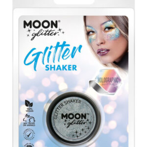 Moon Glitter Holographic Glitter Shakers, Silver