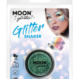 Moon Glitter Holographic Glitter Shakers, Green