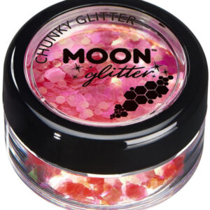 Moon Glitter Iridescent Chunky Glitter, Cherry