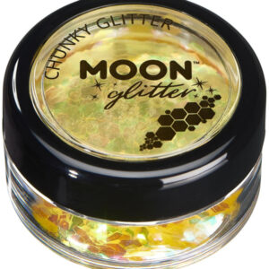 Moon Glitter Iridescent Chunky Glitter, Yellow