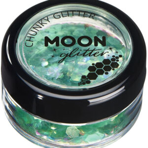 Moon Glitter Iridescent Chunky Glitter, Green