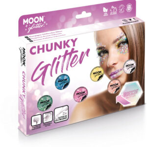 Moon Glitter Iridescent Chunky Glitter, Assorted