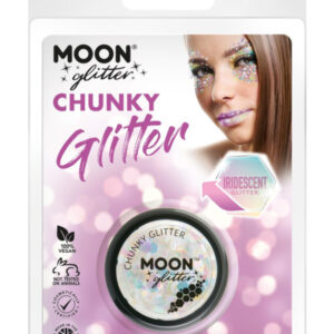 Moon Glitter Iridescent Chunky Glitter, White