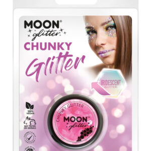 Moon Glitter Iridescent Chunky Glitter, Pink