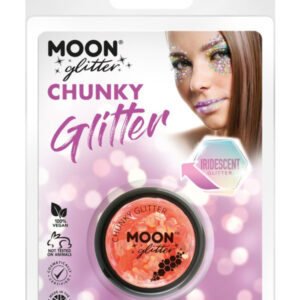 Moon Glitter Iridescent Chunky Glitter, Orange