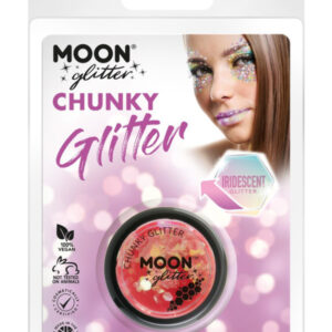 Moon Glitter Iridescent Chunky Glitter, Cherry