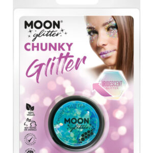 Moon Glitter Iridescent Chunky Glitter, Blue