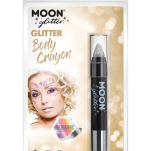 Moon Glitter Holographic Body Crayons, Silver