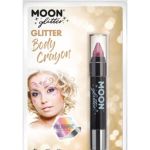 Moon Glitter Holographic Body Crayons, Pink