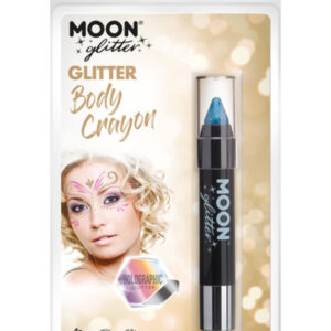Moon Glitter Holographic Body Crayons, Blue