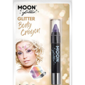 Moon Glitter Holographic Body Crayons, Purple