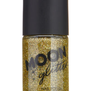 Moon Glitter Holographic Nail Polish, Gold