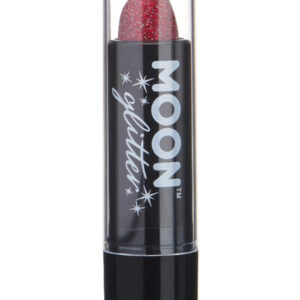 Moon Glitter Holographic Glitter Lipstick, Red