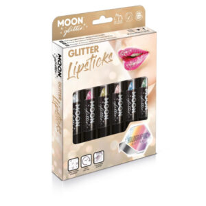 Moon Glitter Holographic Glitter Lipstick,Assorted