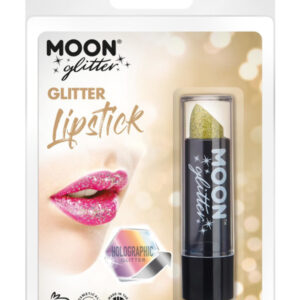 Moon Glitter Holographic Glitter Lipstick, Gold