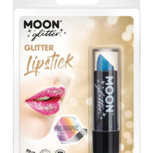 Moon Glitter  Holographic Glitter Lipstick, Blue