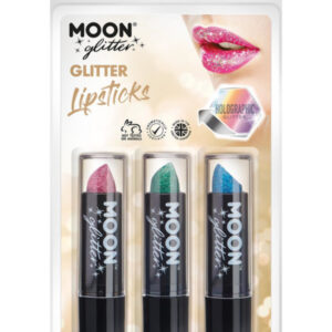 Moon Glitter Holographic Glitter Lipstick,