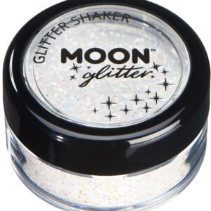 Moon Glitter Pastel Glitter Shakers, White