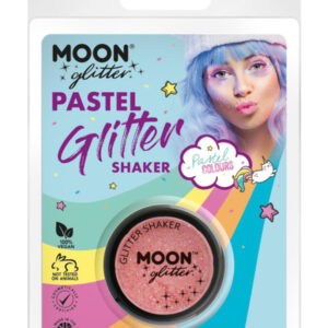 Moon Glitter Pastel Glitter Shakers, Coral