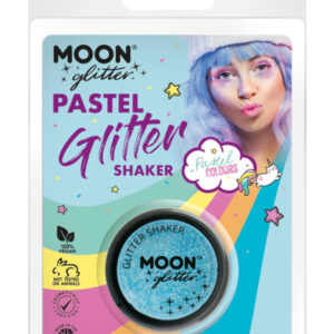 Moon Glitter Pastel Glitter Shakers, Baby Blue