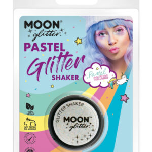 Moon Glitter Pastel Glitter Shakers, White