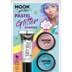 Moon Glitter Pastel Glitter Shakers,