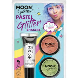 Moon Glitter Pastel Glitter Shakers,