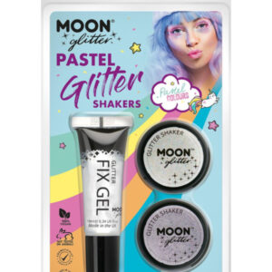 Moon Glitter Pastel Glitter Shakers,