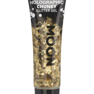 Moon Glitter Holographic Chunky Glitter Gel, Gold