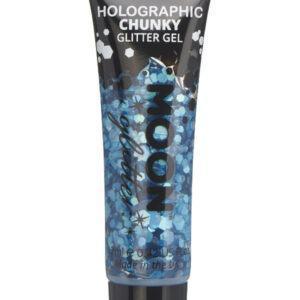 Moon Glitter Holographic Chunky Glitter Gel, Blue